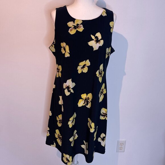 Tommy Hilfiger Navy Floral Sleeveless Dress size 12 - Picture 1 of 4